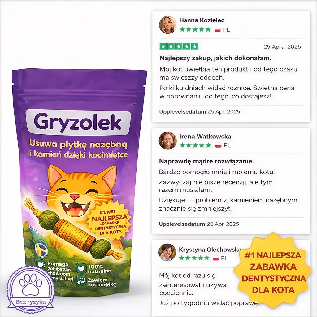 Gryzolek– Ochrona zębów twojego kota